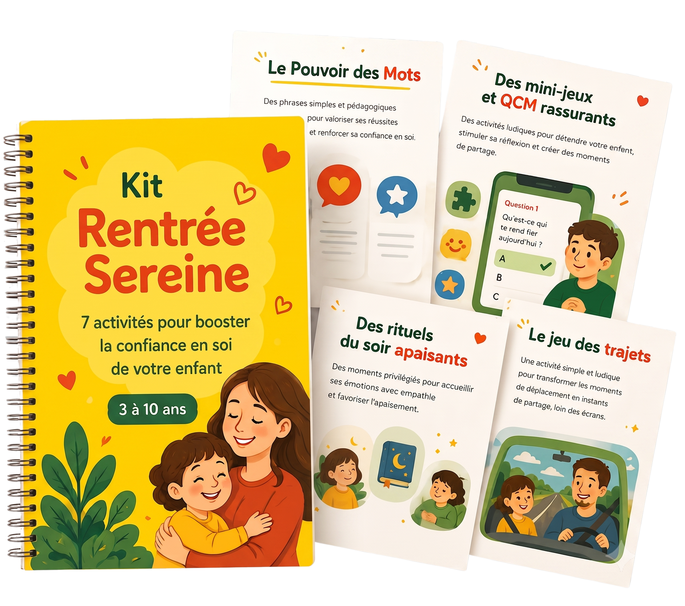 Aperçu du Kit Rentrée Sereine pour la confiance des enfants